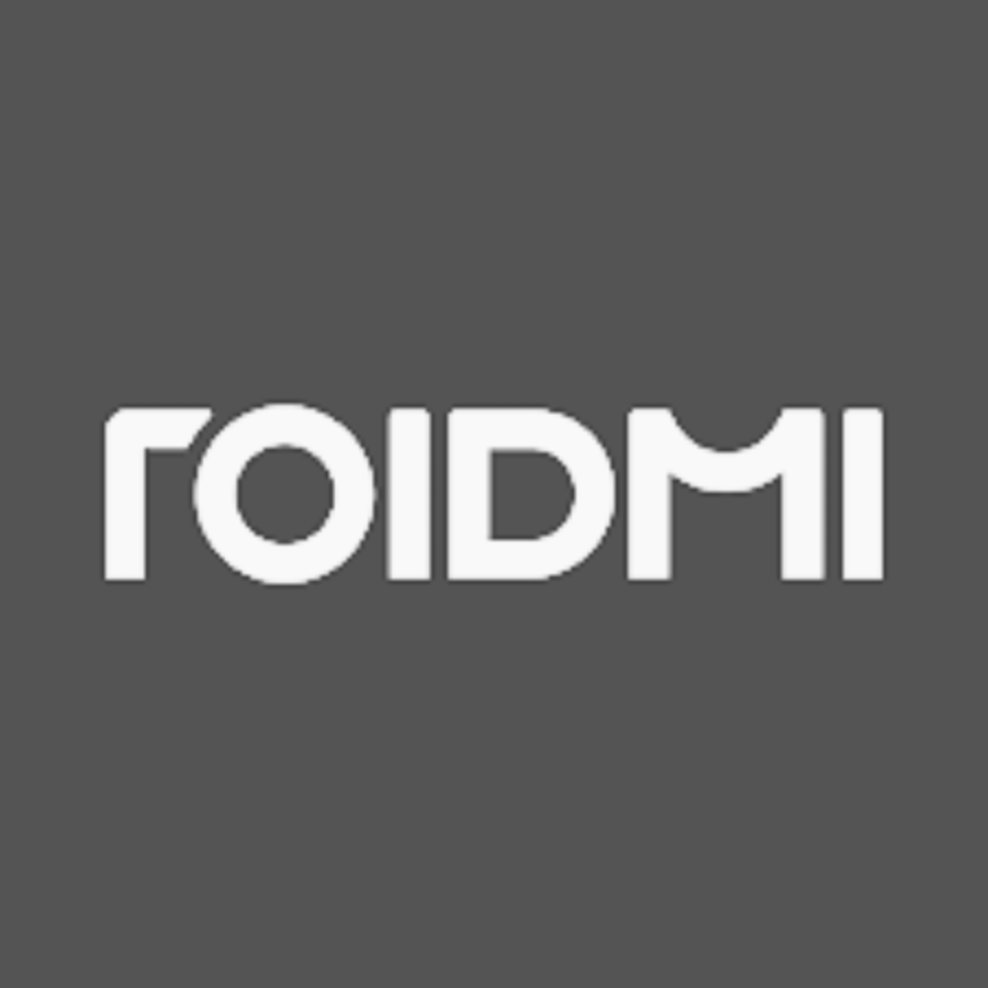 roidmi logo as reference black and white
