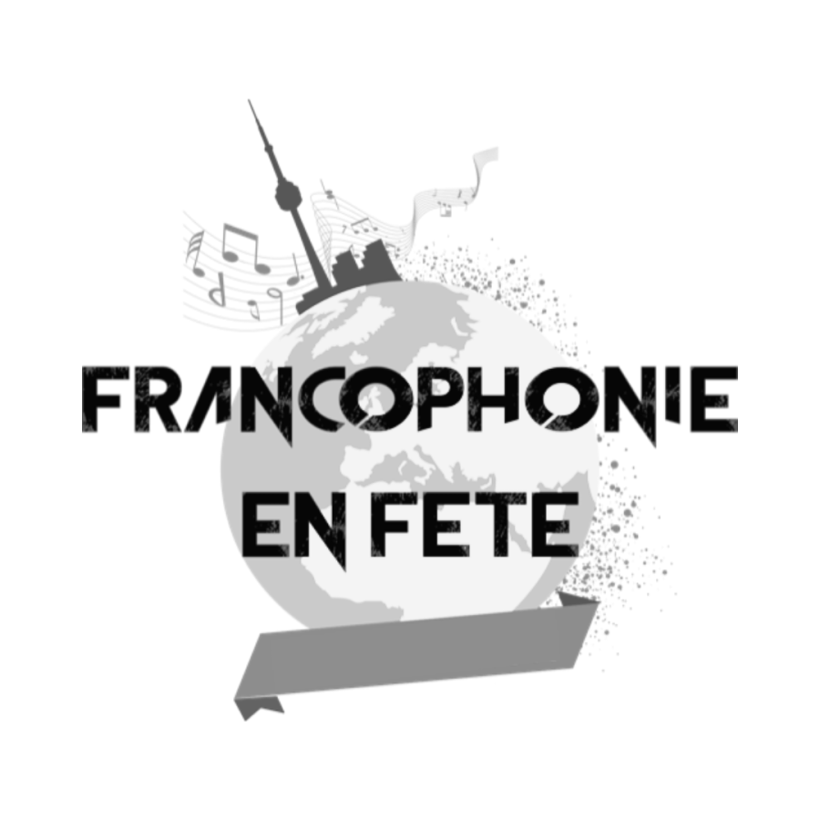 Francophonie En Fete Logo Black & White