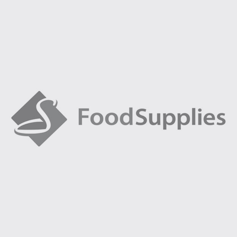 Food Supplies Logo Black & White